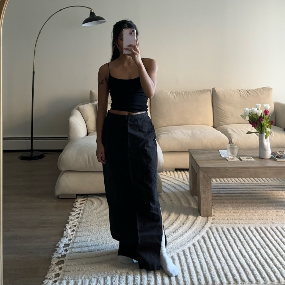 all things golden maxi skirt